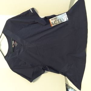 Grey's Anatomy Navy Blue Scrub Top size XL